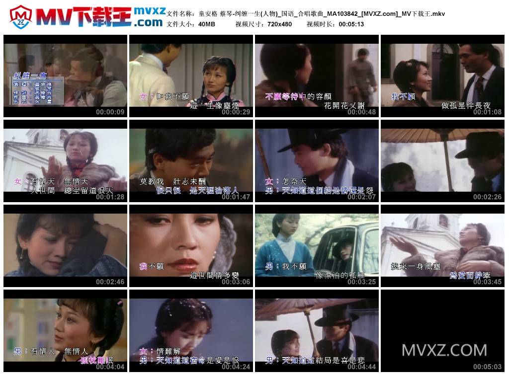 童安格 蔡琴-纠缠一生(人物)_国语_合唱歌曲_MA103842